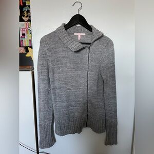 Victoria's Secret Heather Gray Zip-Up Sweater- Women’s Small